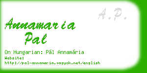 annamaria pal business card